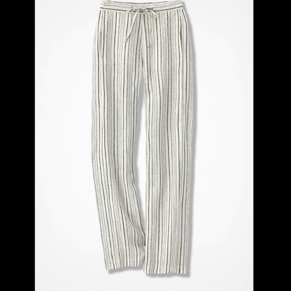 100% Linen Ankle Pants - Picture 1 of 6